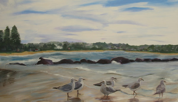 Avoca Beach October 2008 by Artist Suzanne Clark